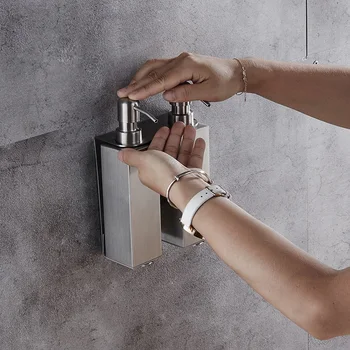 

Soap Dispenser Bathroom Accessories Stainless Steel Wall-Mounted Liquid Soap Finishing