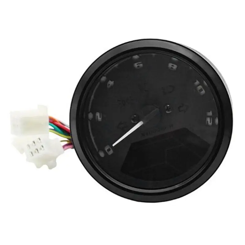 12V мотоциклов ЖК-дисплей цифровой спидометр одометр спидометр отличная АБС-пластик длительное прочный тахометр с маслом сигнализатор превышения уровня