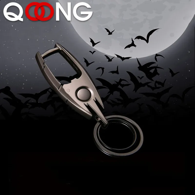 QOONG Custom Lettering Keychain LED Lights Lamp Beer Opener Bottle Engrave Name Customized Logo Key Chain Ring Men Car SMT01 | Украшения и