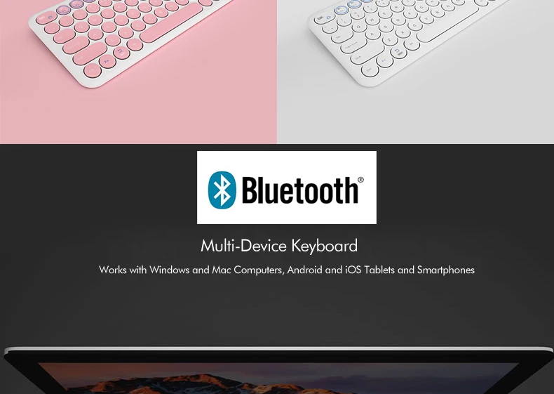 teclado sem fio de bluetooth para smartphonttabletportátilcomp