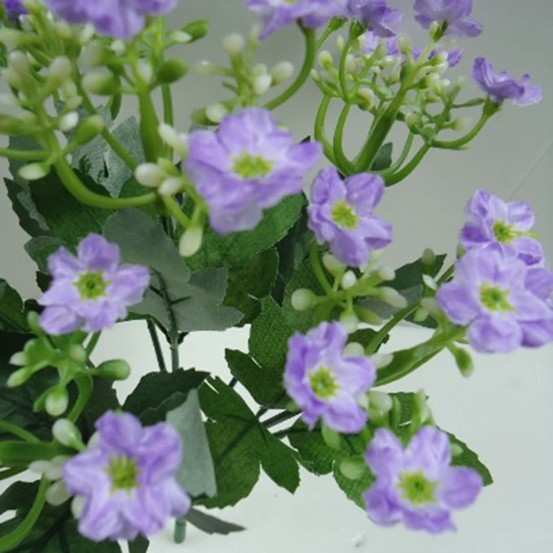 

1 Bunch Artificial Realistic Flower Leaf Orchids Leaves Parties Weeding Decor