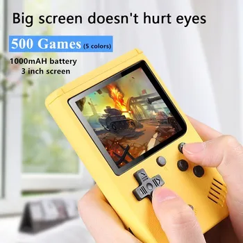 

500 IN 1 Retro Video Game Consoles Handheld games Retro FC Built-in 500 Gameing mini Portable Pocket game For Kids Child gift