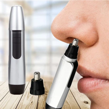 

Nose Hair Trimmer Eyebrow Ear Neck Trimmer Nose Hair Cut Clipper Beauty Tool For Man And Woman Washable Dry Battery Electric