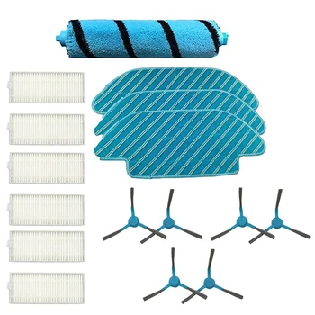 

Roller Brush Side Brush Mop Robot Sweeper Accessories Replacement for Conga 4090 Vacuum Cleaner
