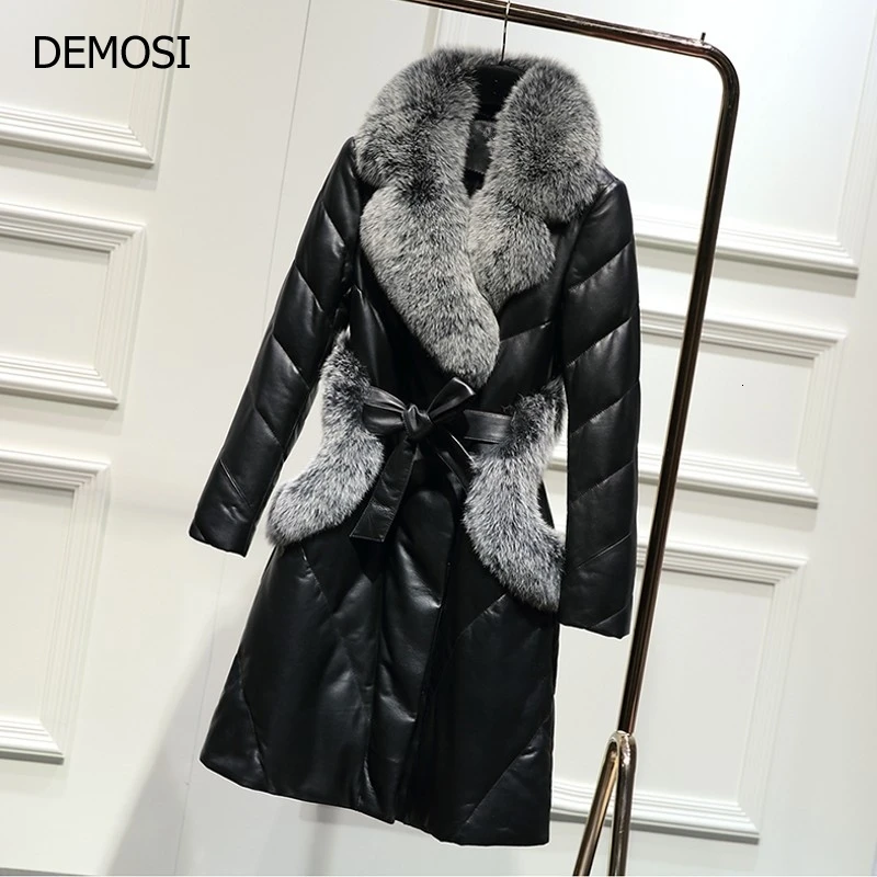 Jacket Womens Winter Genuine Leather Women Leather Clothing Good Quality Fur Coats Coat Sheepskin C