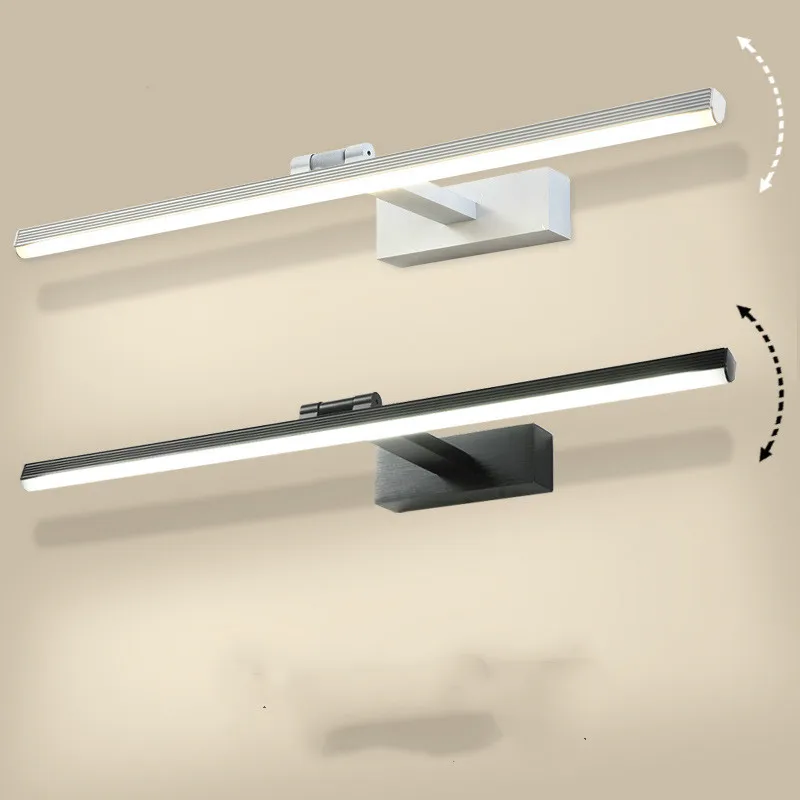 Bathroom bathroom simple mirror front lamp modern all aluminum makeup dressing table cabinet dimming wall LX111406 | Лампы и освещение