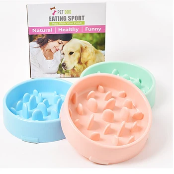 

Pet Anti-choke Plastic Bowl Dog Slow Food Stop Food Bowl Pet Bowl Safe and Convenient Dogs Cat Bowl Supplies