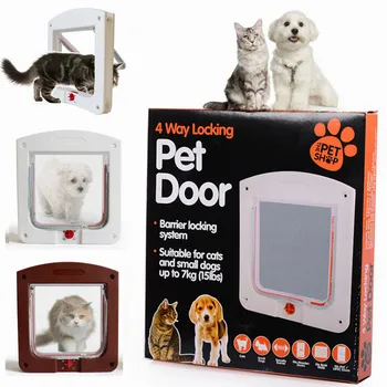 

Pet Entry Exit Door Cat Door Puppy Dog Cat Through Gate Door Cat Dog Hole Tunnel Gate Small Dog Cat Safe Flap Door Pet Fence