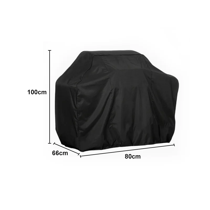 80x66x100cm Черный водонепроницаемый чехол для барбекю пылезащитный и непромокаемый полиэстеровый чехол из ткани Оксфорд сверхпрочные аксессуары для барбекю - Цвет: 80x66x100cm