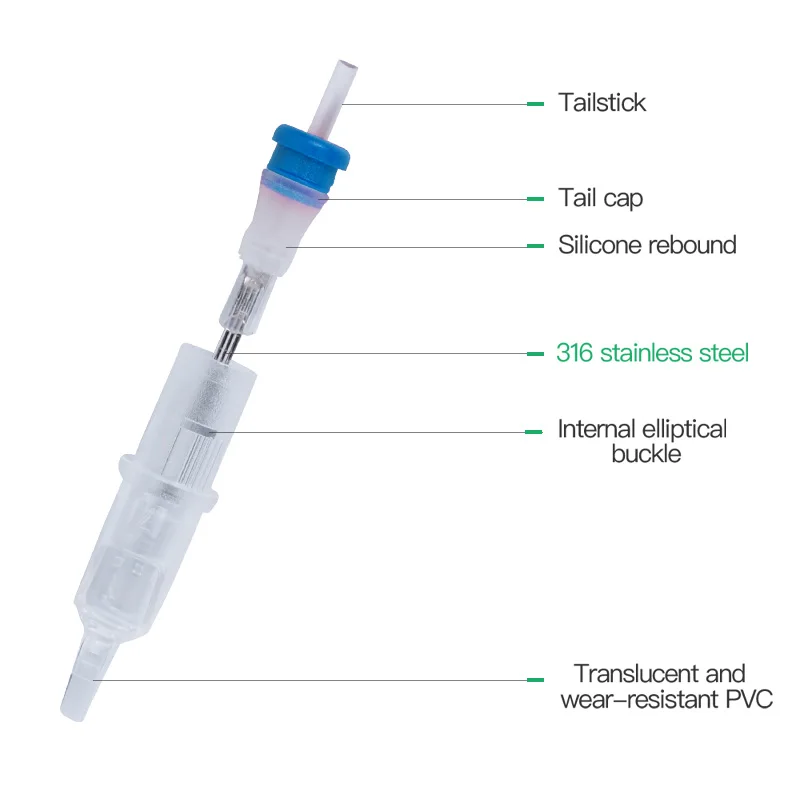 Одноразовые 10 шт 1RL стерильные иглы картриджа татуировки круглый вкладыш татуировки роторные ручки поставки