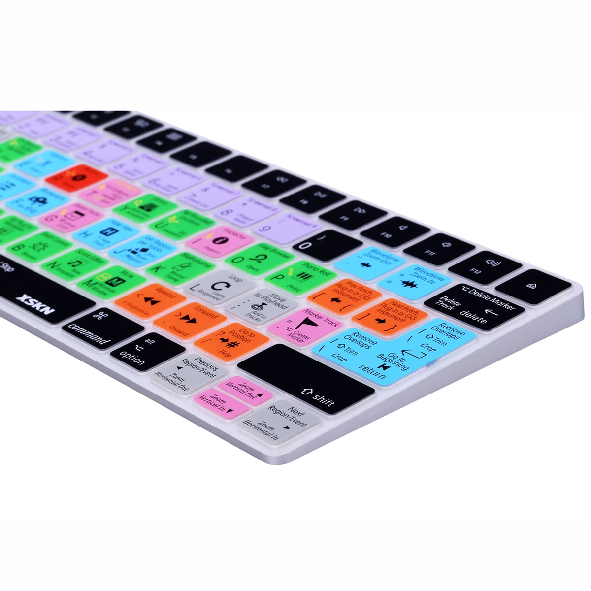Xskn para Apple Capa de Pele Magic Keyboard Logic Atalho Silicone Teclado Funcional Hotkeys Capa Protetora Adesivo Pro x - Imagem 5
