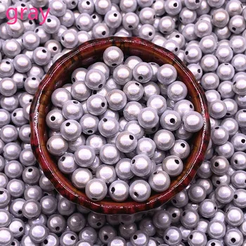 주얼리 제작용 아크릴 라운드 스페이서 비즈, 3D 기적 빛나는 꿈, DIY #03, 6mm, 8mm, 신제품
