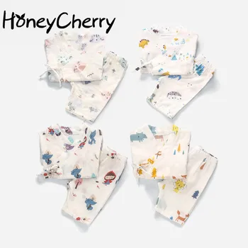 

Baby Home Wear set Summer 2020 Thin Short Sleeve Children's Clothing Set Baby Cotton Pajama Sets babies clothes for baby girl