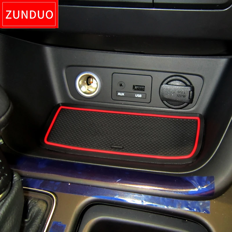 ZUNDUO Противоскользящий коврик с отделением для ворот и чашки KIA Sorento 2010 2019