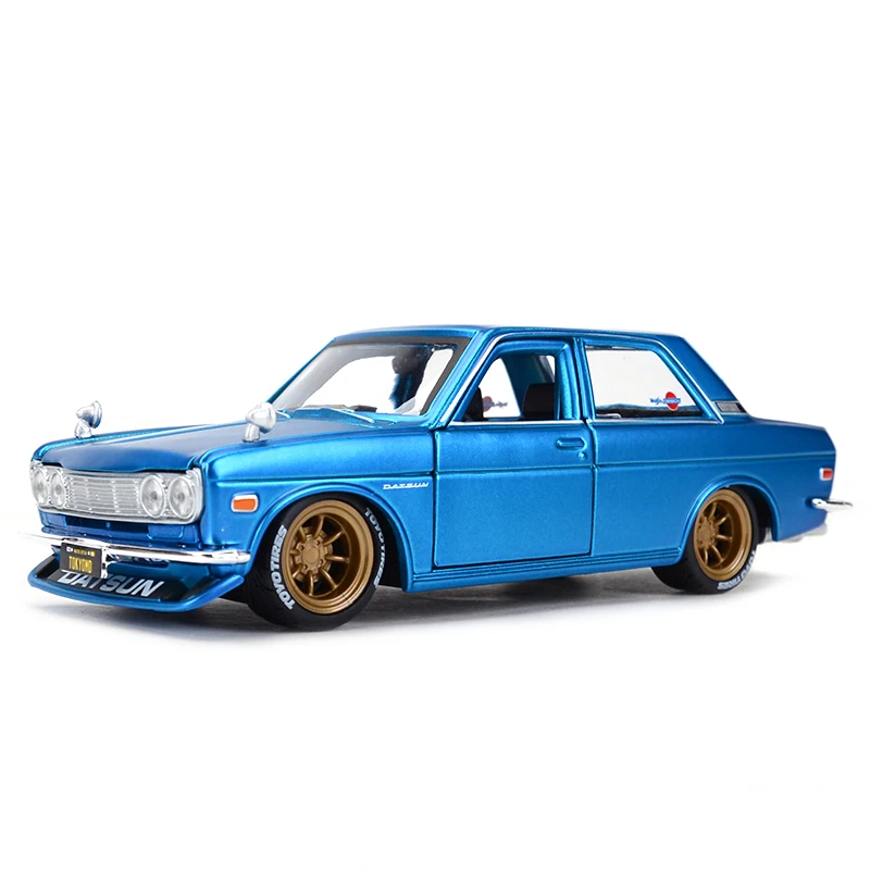 Maisto 1:24 Nissan 1971 Datsun 510 спортивный автомобиль статическая литая модель сплава Модель автомобиля