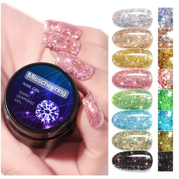 

New 1pc 5ML UV Nail Gel Polish Neon Rainbow Hybrid Varnish Platinum Gel Paint For Manicure Semi Permanent Base Top Gel Lak TSLM1