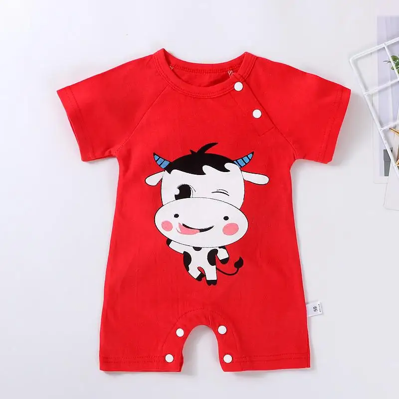 bulk baby bodysuits	 Cartoon Printed Newborn Baby Boy Clothes Cotton Summer Jumpsuit Kids Baby Girls Onesie Costume Toddler Infant Rompers baby bodysuit dress Baby Rompers