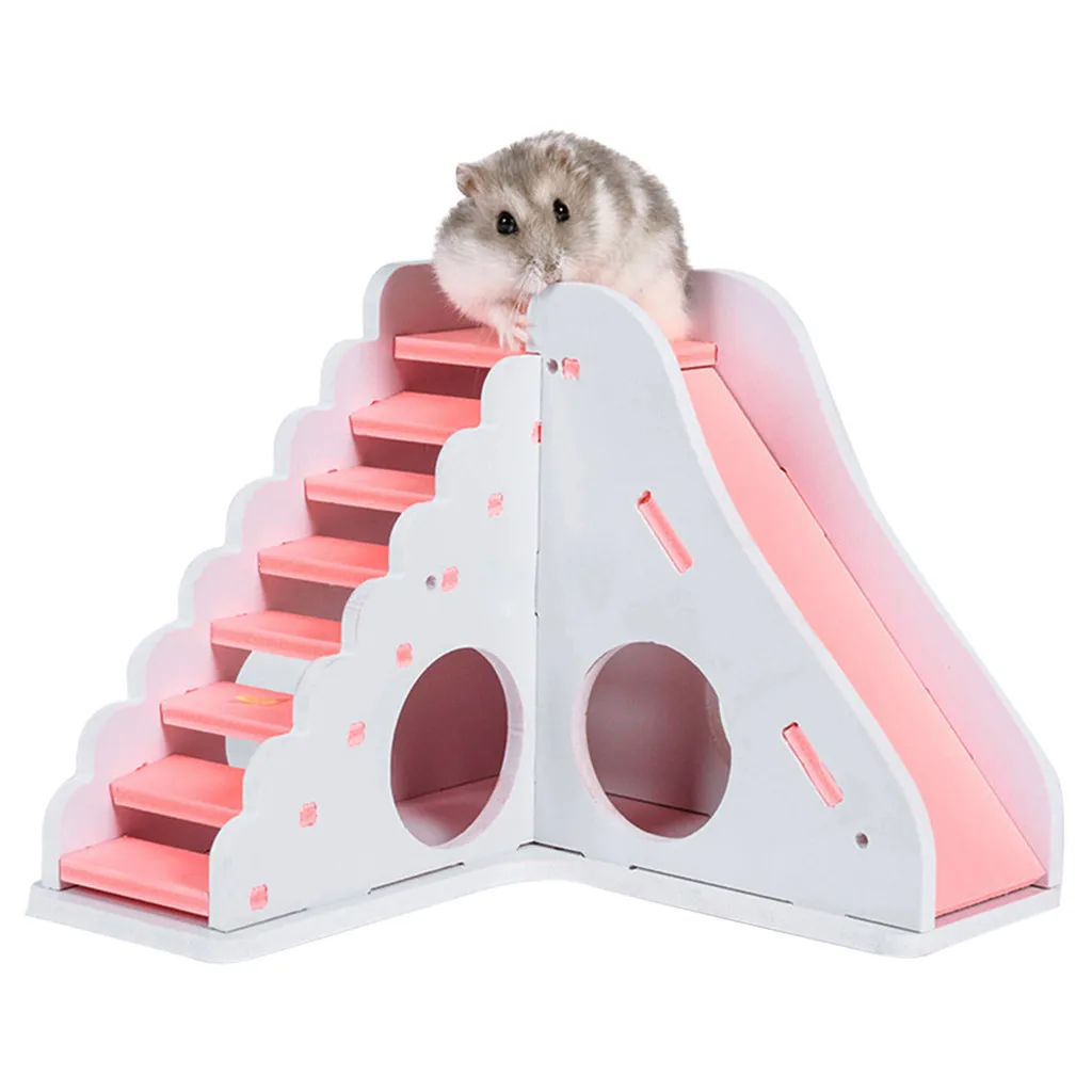 

Small Pet Toy Entertainment Game House Color Hamster Wooden Toy Ladder Sport Dog Toys Interactive Jugetes Para Perros