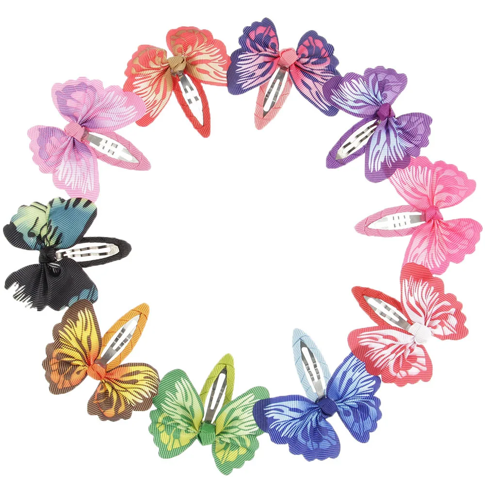 

10pc sweet butterfly BB Hair Claw Clips for childs kids Headwear Hair Barrette Hairpin Crab hairgrip for girls Hair Accessories