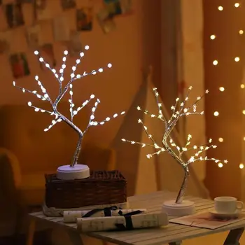 

50cm Christmas Fairy Lights Tree Lights USB/Battery Touch Switch Control Bright LED Lamp For Christmas Wedding Holiday Light
