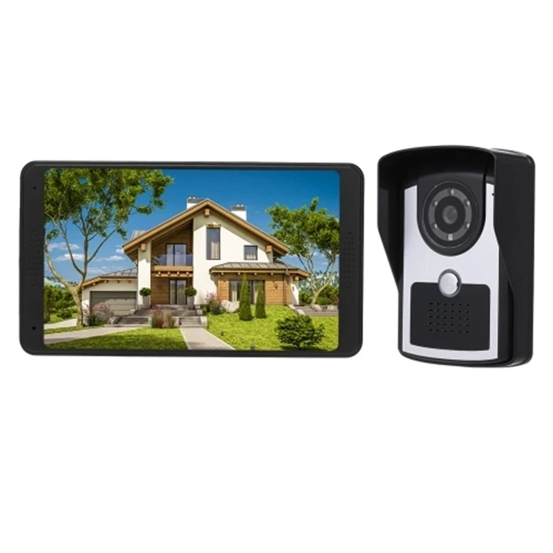 

7 inch TFT LCD Wireless WiFi Smart Video Door Phone Intercom System 1000TVL Wired Doorbell Camera(EU Plug)