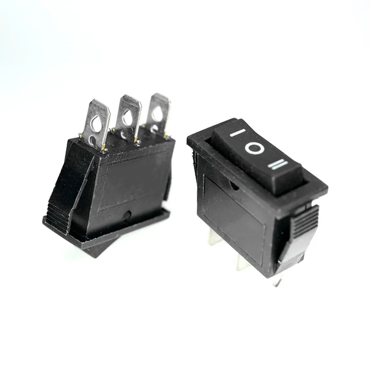 5 шт. x AC 15A 250 V/20A 125V 3 Pin SPDT KCD3 вкл.-ВЫКЛ.-ВКЛ. 3 положения черный перекидной клавишный выключатель