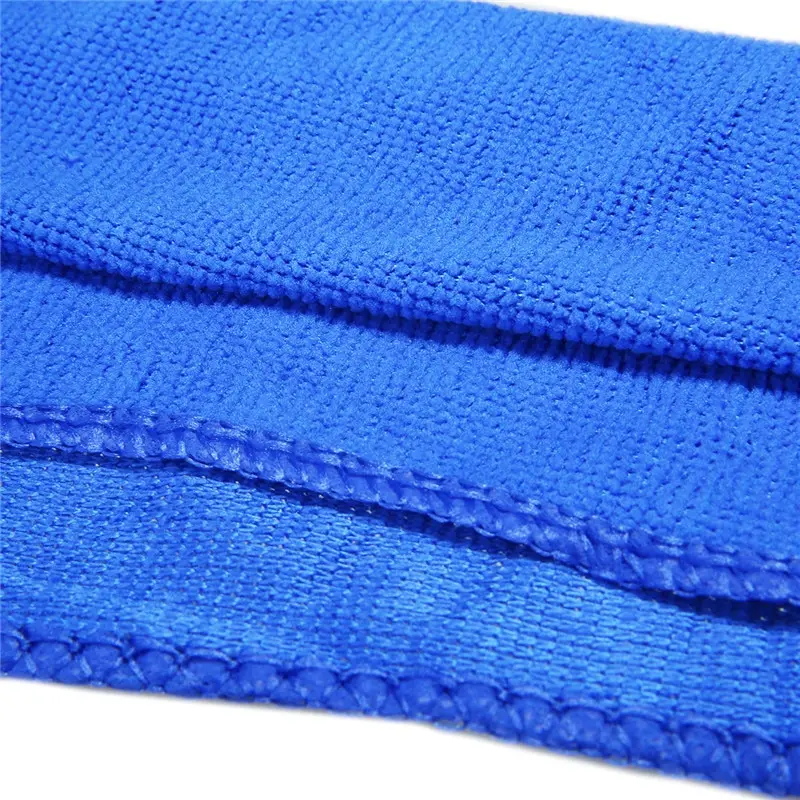 5pcs Car Care Polishing Wash Towels Plush Microfiber Washing Drying Towel Strong Thick Plush Car Cleaning Cloths Blue 30X30CM