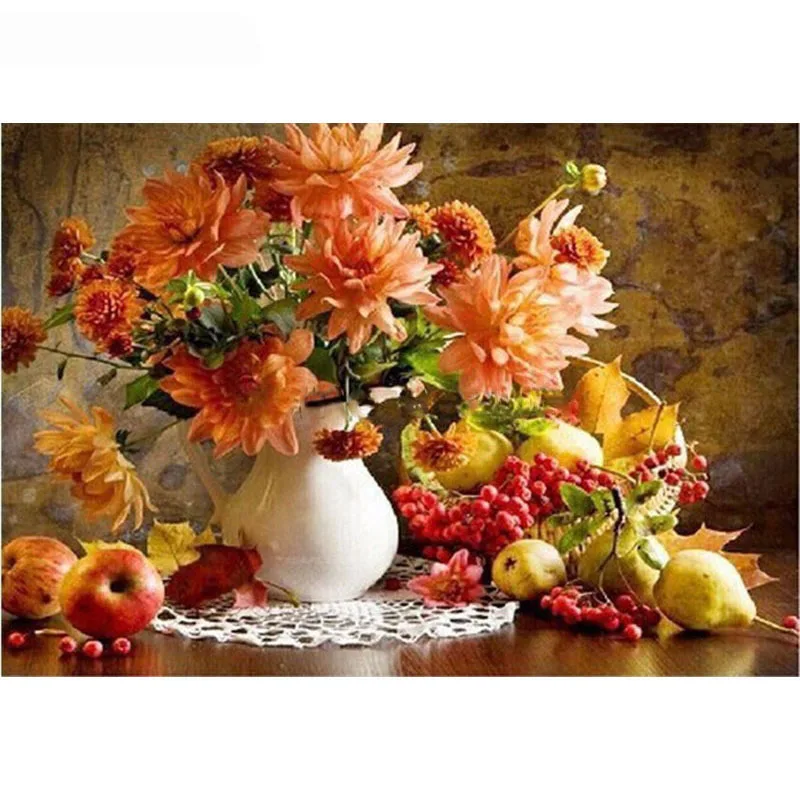 

Flower Art Pictures Painting By Numbers Kit Picture By Number Digital Oil Paintings Drawing Canvas Coloring By Number Home Decor
