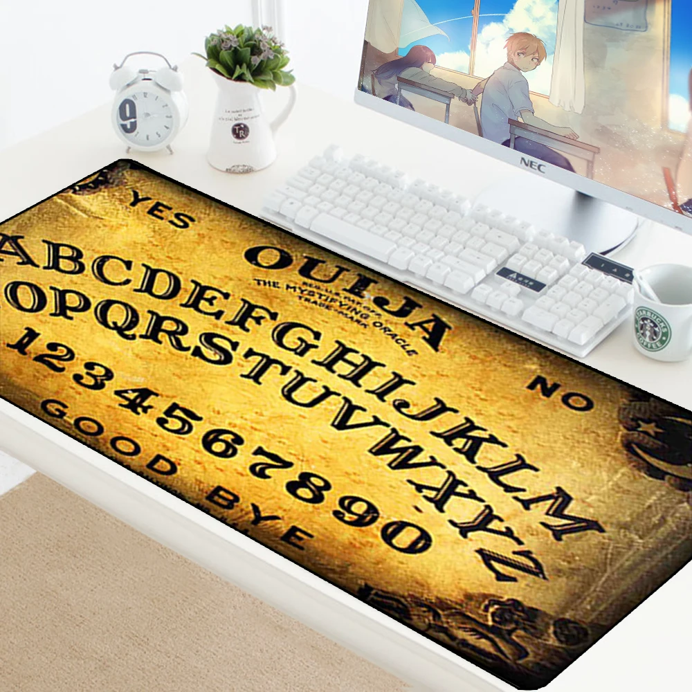 Коврик для мыши Ouija Board на заказ, противоскользящий прочный резиновый игровой коврик XL, большой коврик для мыши для ПК, оптическая мышь, игровой коврик