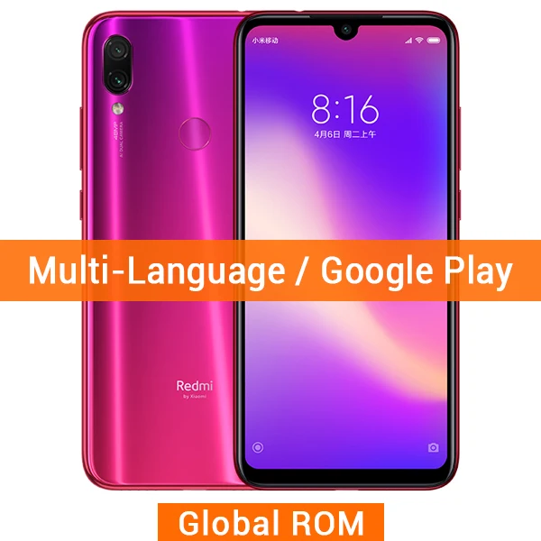 Xiaomi Redmi Note 7 Pro, 6 ГБ ОЗУ, 128 Гб ПЗУ, Note7 Pro, Смартфон Snapdragon 675, четыре ядра, 6,3 дюймов, 48 МП, две камеры, 4000 мАч - Цвет: Global ROM Gold