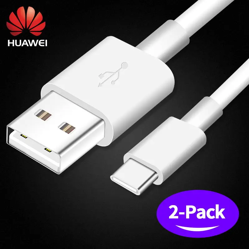 huawei QC 2,0 быстрое зарядное устройство 9V 2A USB 3,1 type-c кабель адаптер для быстрой зарядки для mate20lite p9plus honor v9 note8 nove3 2s - Тип штекера: Two USB C Cables