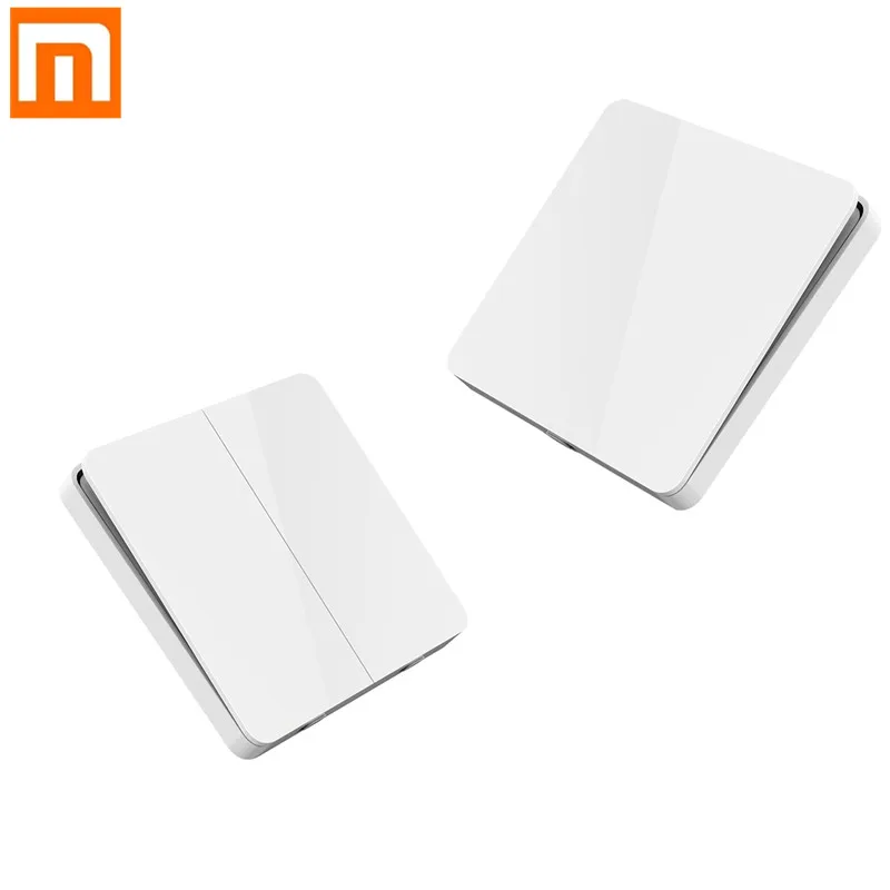 Умный переключатель Xiaomi Mijia настенный одиночный/двойной открытый двойной