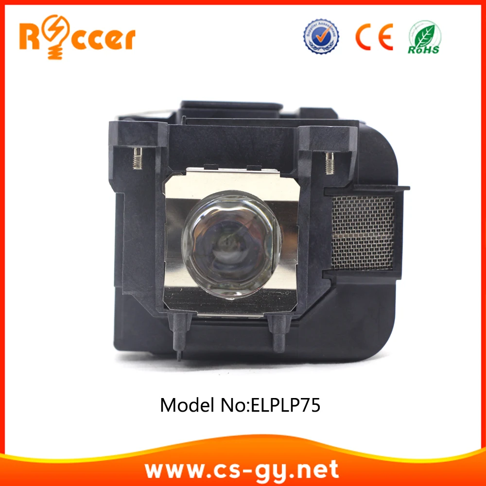 ROCCER Высококачественная лампа проектора V13H010L75/ ELPLP75 для EPSON Lampada ELPLP 75|projector lamp