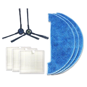 

1 Set Robot Vacuum Cleaner Parts Side Brush+Filter+Mop Cloth for Chuwi Ilife V8 V8S Robotic Cleaner