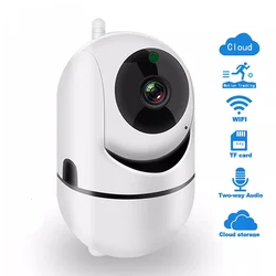 Caméra de Surveillance Ip Wifi intelligente, dispositif de sécurité sans fil, avec suivi automatique, infrarouge, pour la maison 