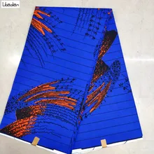 Горячая хлопковая восковая ткань 6 ярдов/партия Nigerial воск африканская восковая печать хлопок для модных швейных F98-1