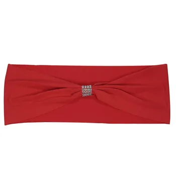 

50pcs Bling Bling Wedding Chair Sashes Bows Elastic Spandex Chair Sash Stretch Chair Sashes Party Decorations Supplies