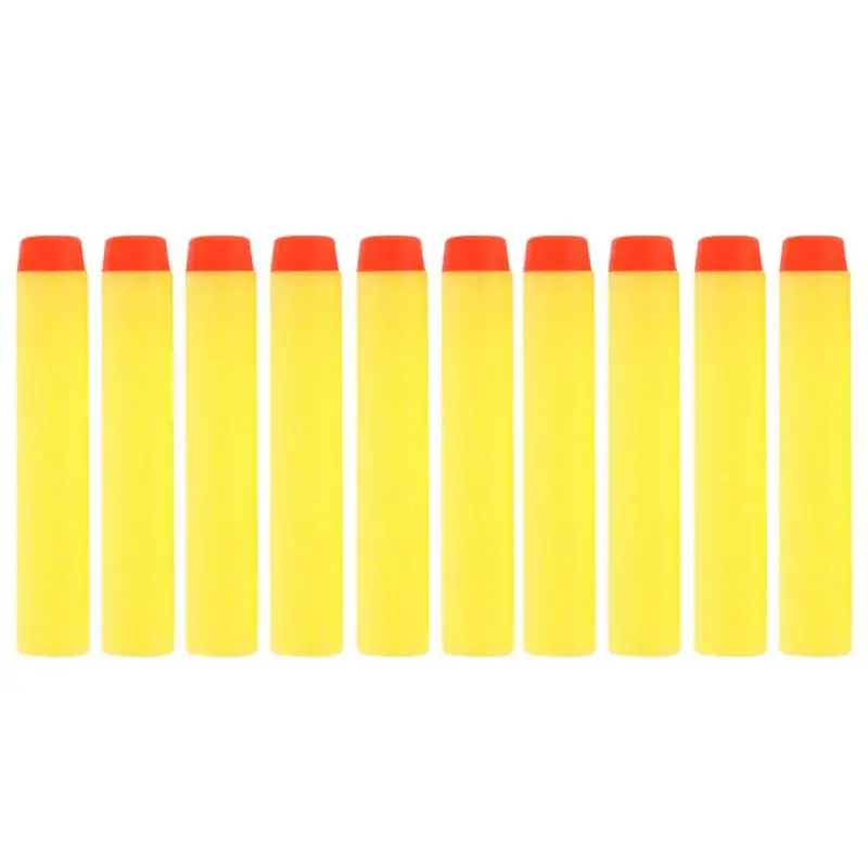 100pcs Yellow 100 шт для пуль Nerf EVA Мягкая полая головка 7,2 см заправка пули дротики для Nerf аксессуары для игрушечного пистолета для Nerf бластеров - Цвет: 100pcs Yellow