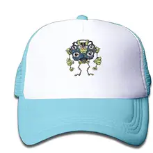 Сетчатая Кепка абстрактный робот Дальнобойщик шляпы бейсболки регулируемые для детей малышей