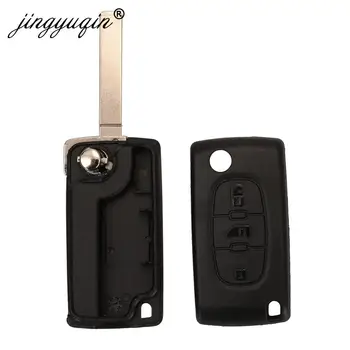 Keyforkess 3BTN Flip Remote Van Car Key per Peugeot Partner Expert Citroen Berlingo spedizione (Van) pieghevole Ce0523 ce0536 HU83 VA2 - Jingyuqin 3BTN Flip Remote Van Car Key per Peugeot Partner Expert Citroen Berlingo spedizione Van