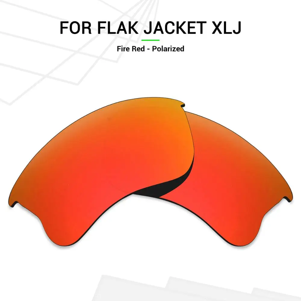 MRY POLARIZED Replacement Lenses for Oakley Flak Jacket XLJ Sunglasses Fire Red | Аксессуары для одежды