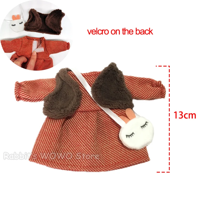 30cm Doll Clothes for Rabbit/Cat/Bear Plush Toys Skirt Sweater Suit Accessories for 1/6 BJD Dolls Gifts for Girls Children 9