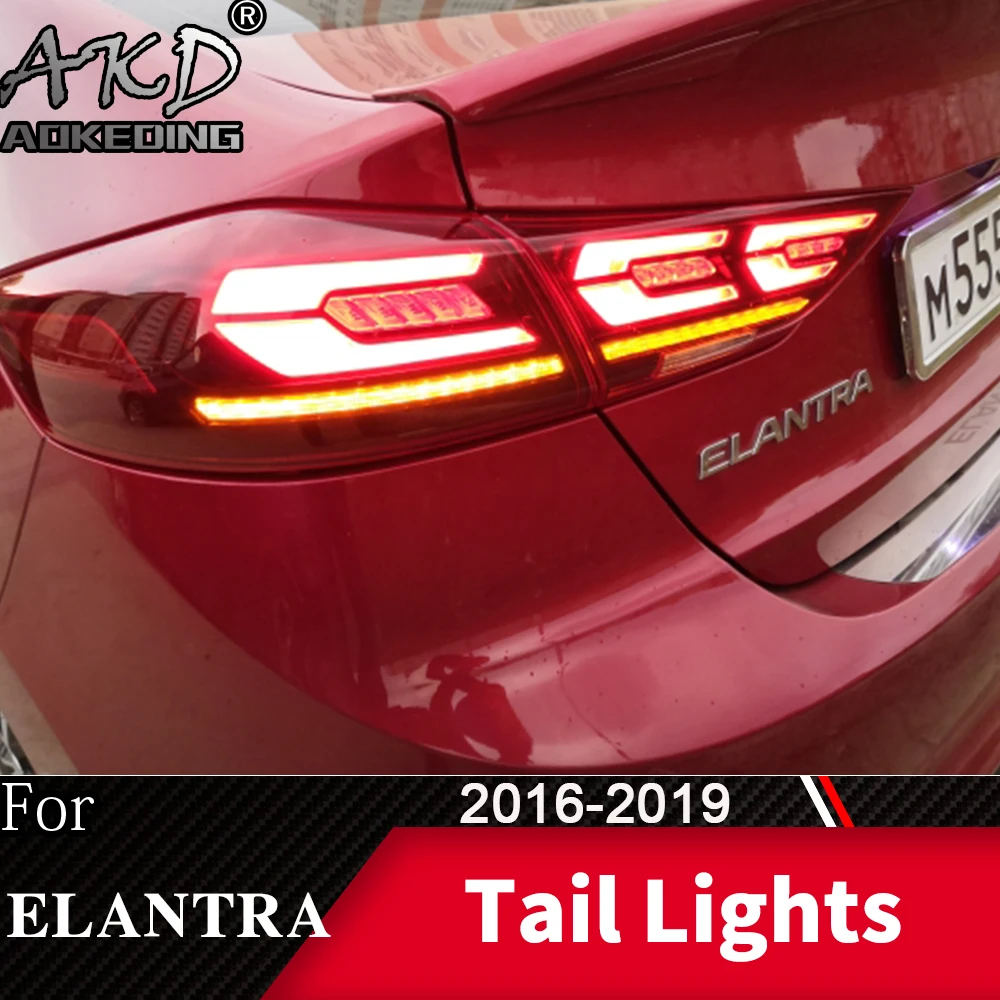 Задний фонарь для автомобиля hyundai Elantra- светодиодный задние фары, противотуманные фары Дневные ходовые огни DRL Тюнинг автомобилей Автомобильные аксессуары