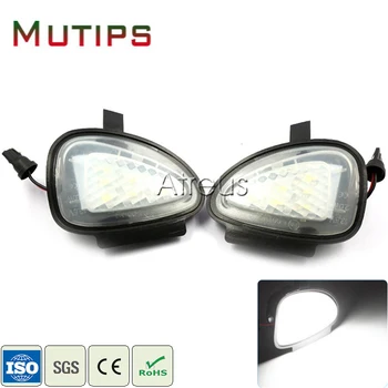 

Mutips Car LED Under Side Mirror Lights 12V For Volkswagen VW GTi Golf MK 6 09- Touran Cabriolet Accessories White SMD LED Lamp