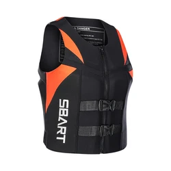 Adult Life Jacket Neoprene Safety Rescue Foam Buoyancy Vest Water Sports Fishing Kayaking Rowing Swimming Rafting Safety Vest