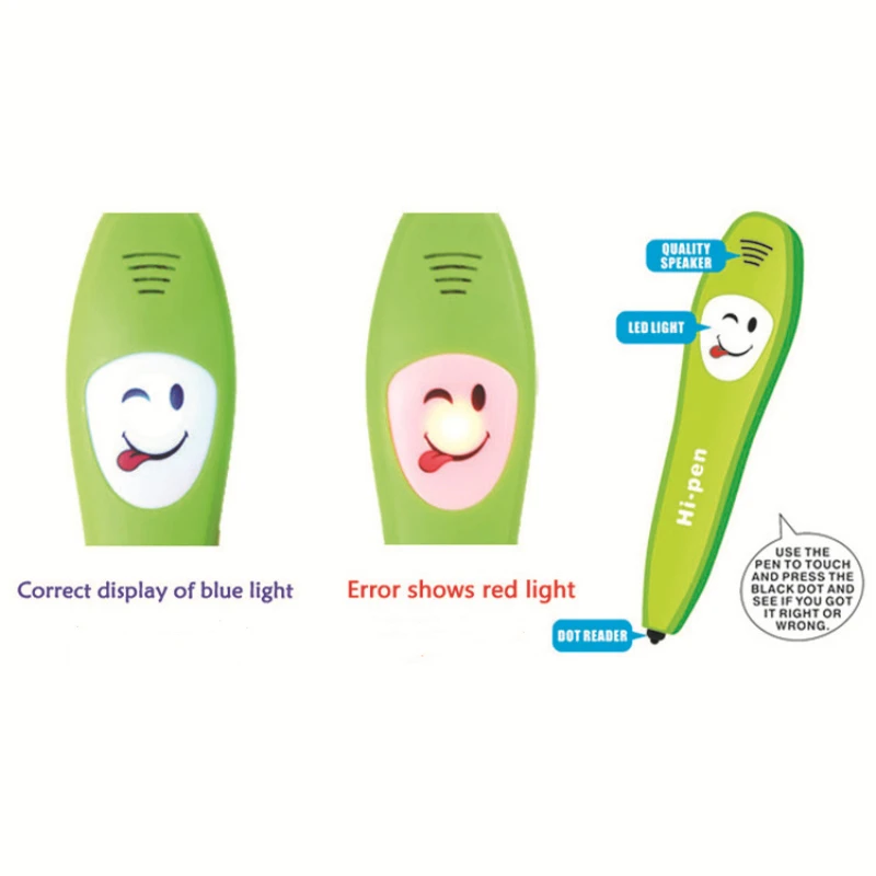 1 Set Intellectual Toy Reading Pen Early Learning Machine English Sight Words Cards Educational Preschool Teaching Supplies 3