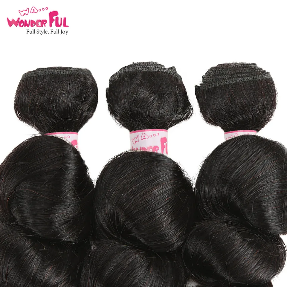 Perfect Cheap Wholesale Brazilian Loose Wave Bundles Natural Color Cheap Hair Weave Extensions 100% Human Hair Bundles 10-28 Inch Wet And Wavy 2020 4