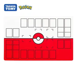 Tapis de jeu Pokemon PTCG pour 2 joueurs, tapis de Table d'entraînement, dessin animé, jouet à collectionner, Pokeball, carte de jeu 