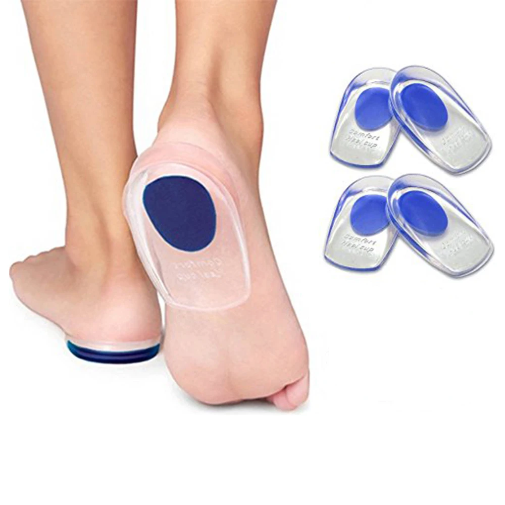 2 пара/лот гелевые стаканчики для пятки подошвенные вставки фасциита силиконовые