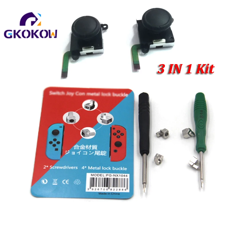 

1set Metal Lock Buckles Repair Tool Kit for Nintend Switch NS Joy Con NX Joy-Con Controller Replacement Parts with Screwdrivers